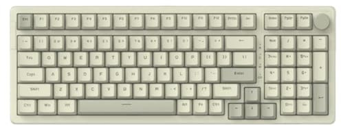 YAJBHnzpt Clavier mécanique Filaire à 98 Touches avec Prises remplaçables à Chaud Clavier de Jeu USB avec Bouton de Touche multimédia Compatible avec Ordinateur de Bureau et Ordinateur Portable