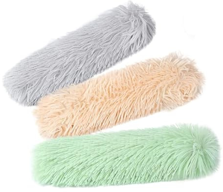 Cryluxial Kattmynta & valeriana leksaksset för huskatter – 3-pack gosiga katter: grå, ljusgrön, mjölkkaffe