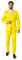 Suitmeister Anzüge für Herren - Mit Jackett, Hose und Krawatte mit Festlichen Print Solid Yellow - XL