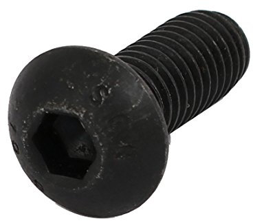 sourcing map M8x20mm Boulon Filetage à Gauche Vis Pas à Gauche à Tête Bombée Classe 10.9