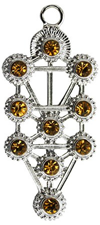 Mystic Kabbalah Tree of Life - For Spiritual Enlightenment Pendant Necklace