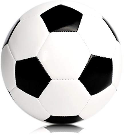 Classic 32 Panel Black & White Traditional Hexagonal Panel Football Soccer Ball Size 5