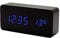 Lancoon HöLzerne Digitaluhr Multifunktions Led Wecker Mit Uhrzeit/Datum/Temperaturanzeige Und Sprachsteuerung Für Home Office Reisen AC11Black_Blue