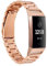 Chofit Metall Armband kompatibel mit Fitbit Charge 3/Charge 4 Bands Ersatzbänder Edelstahl für Charge 3 Smartwatch Herren & Damen (Rose Gold)