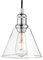 Yosoan Lighting Industrial Loft Bar Glass Shade Pendant Light Fittings, Edison Hanging Ceiling Lamp Decorative Lighting for for Kitchen Island Living Room Bedroom Dining Room (Chrome)