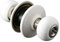 NUZAMAS Cerámica cerradura de puerta, cerradura de puerta con llave, interior exterior puerta, dormitorio, cocina, baño, lavadero, puertas - blanco