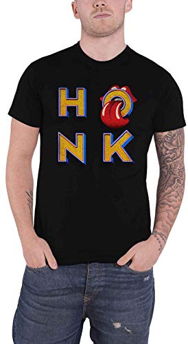 The Rolling Stones Unisex T-Shirt Honk Letters Black