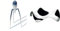 Alessi PSJS Juicy Salif Citrus Juicer, Aluminium, Mirror Polished & Blip PG02 - Spoon Rest in 18/10 Stainless Steel Mirror Polished