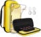 GeeRic Étuis Compatible pour Switch Lite 2019, Protection Housse + Coque Transparente + Protection écran Compatible pour Switch Lite + 4 Thumb Grip, Jaune