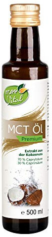 KOPP Vital® MCT-Öl | 100 Prozent Premium-Qualität | vegan | 1x 500 ml | Extrakt aus der Kokosnuss | geschmacksneutral