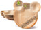 GREENBOX Palmware Lot de 12 assiettes jetables en feuille de palmier 22 x 24 cm