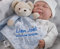 generisch Schmusetuch Bestickt mit Namen Schnuffeltuch Kuscheltuch Tolle Geschenkidee ! (Blau - Teddybär - Sternen)
