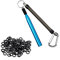 Yililay Wacky Rig-Werkzeug Aluminiumlegierung Bass Fishing Wacky Worm Kit mit O-Ring für Baits Angelbedarf Blau