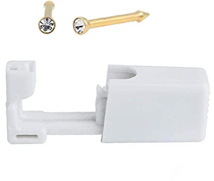 PAKEY Disposable Nose Piercing Guns Sterile Ear Piercing Kit with Ear Stud Safety Puncture Tool for Piercing 2set Gold