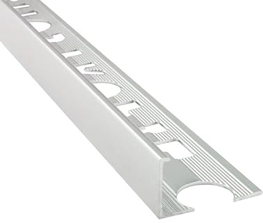 Alu L-Fliesenschiene Fliesenprofil Schiene 2,7m 12mm silber poliert | Als Kantenschutz für sichtbare Außenecken und saubere Fliesenabschlüsse, 12mm Profilmaß, 2,7m, Aluminium, poliert, silber