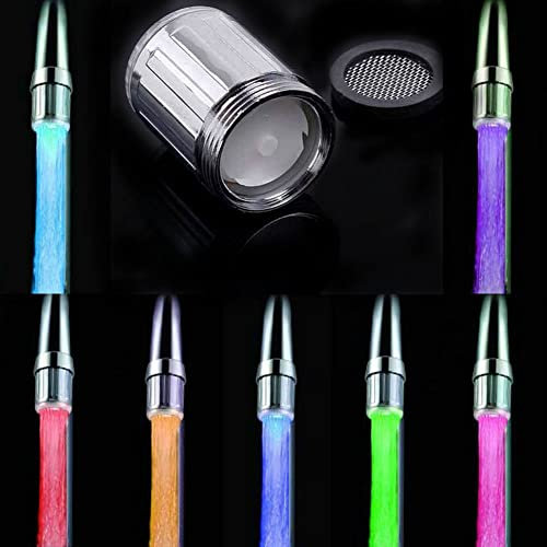LondonExpress 3 Colour RGB Temperature Sensor LED Tap Faucet Light Bathroom Kitchen