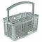 SPARES2GO Cutlery Basket compatible with Bosch Dishwasher (Grey)