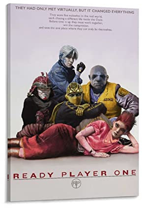 Filmposter Ready Player One, Sci-Fi-Abenteuer, Leinwand-Kunst, Poster und Wandkunst, modernes Familienschlafzimmer, 40 x 60 cm