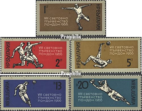 Prophila Collection Bulgaria 1633-1637 (complete.issue.) FDC 1966 8. World Cup in tight (Stamps for collectors) Soccer