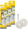 3er-Set Schellenberg Fliegengitter MAXI, 150x300, weiß + 2x Schellenberg Befestigungsband für Polyester, Fiberglas und Alu | Fliegengitter-Klebeband