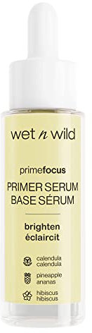 wet n wild, Prime Focus, Brightening Primer Serum Prep & Prime Collection, Face Primer Serum für Strahlende Haut, Wasserbasierte und Luxuriöse Formel für einen Glättenden und Lebendigen Effekt