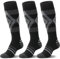 Welwoos Merino Wollsocken Skisocken Warme Thermosocken Dicke Thermo Wintersocken für Damen Herren Winter Geschenke Ski Socken 3 Paare(Diamant-Schwarz,M)