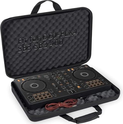ITHWIU Lightweight Molded Hard Storage Case Fits for DDJ-FLX4 / DDJ-400 / DDJ-SB3 SB2 or DDJ-RB 2-Channel Controller