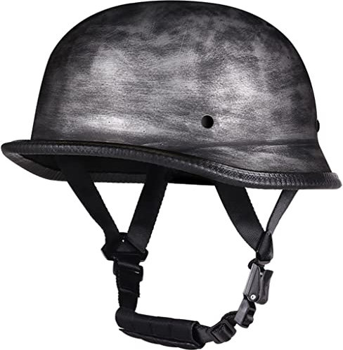 qloijnv Portatile Jet Casco Scodella Caschi da Moto retrò per Scooter Cruiser, Casco A Scodella Moto Vintage Uomo Donna Omologato ECE, Quattro Stagioni Casco da Esterno