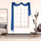 SCHOAL Voile Querbehang Transparenter Freihandbogen Uni Freihanddeko einfarbig Deko Gardinen Dekoschals Vorhang Wohnzimmer Gardinenschals 1 Stück HxB 90x400cm Blau #1