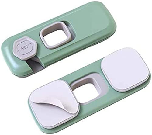 JDF Kindersicherheitsschloss, Sicherheitsschloss für Kinder und Säuglinge, Schlafzimmerschrank kleine Tür, selbstklebend, umweltfreundliches ABS Anti-Baby-Material