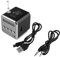 BeisDirect Mini Digital Lautsprecher Subwoofer Musik Lautsprecher LED MP3 Player Lautsprecher FM Stereo Tragbares Radio USB Micro SD TF, Geeignet für PC Notebook TD-V26 mit Bluetooth (Schwarz)