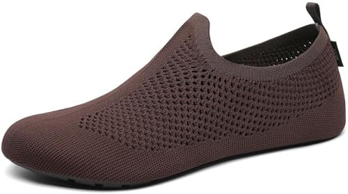 SAGUARO Pantofole Uomo Donna Ciabatte Traspiranti Leggere Pantofola per Casa Comode Antiscivolo, Marrone 38/39EU