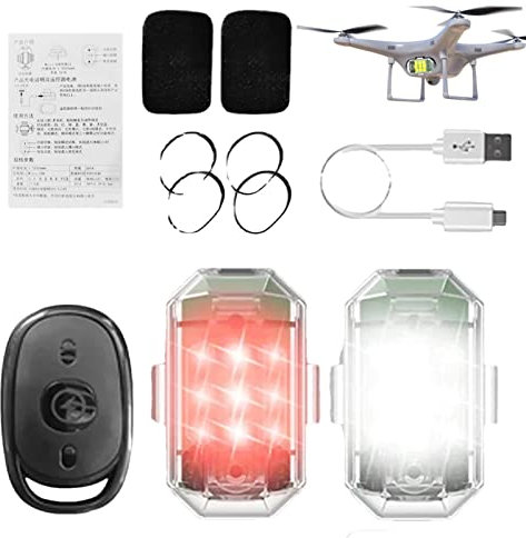 Luci stroboscopiche a LED a 7 colori, luci a LED wireless per auto, luci lampeggianti per veicoli, luce a LED per moto, luce stroboscopica ricaricabile per auto, luce di segnalazione notturna anticoll