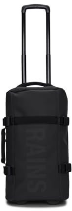 Travel Bag Small Black Reisekoffer | Der Travel Bag Small ist die Rains Version des Reisetrolleys, hier in der Größe des Handgepäcks. * Dieser Trolley