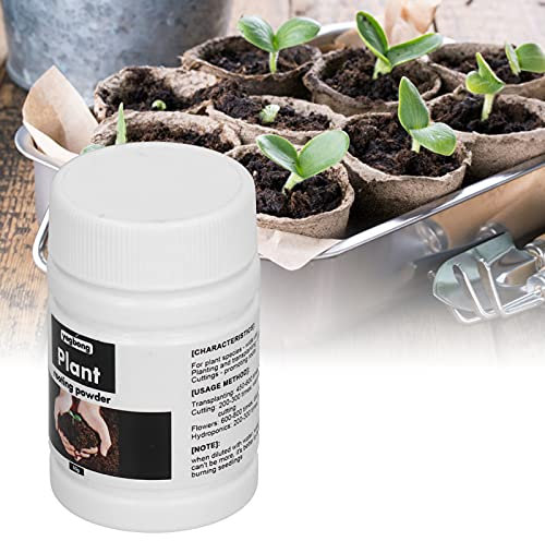 Poudre de Racine pour Boutures, 50g Stimulant de Racine, Poudre de Racine, Poudre D'Enracinement, Engrais de Racine pour Arbres Fruitiers Légumes Repiquage de Semis