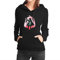FANTA UNIVERSE FOR WIZARDS AND OTAKU Telepath - Kapuzenpulli Damen - 50% Baumwolle (XL, Schwarz)