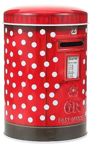 Uonlytech Jolie en Fer Blanc Décorative Au Design Britannique Idéale pour Les Épargnes Et Les Boîtes Aux Lettres