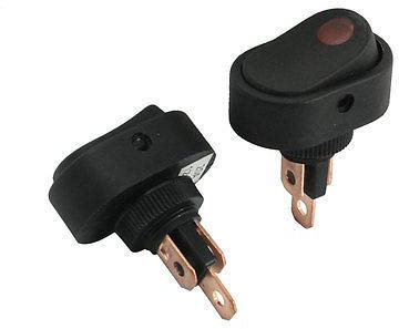 Interruptor DC 12V 20A 3 Pin SPDT ON/ON Panel Oval Boat Rocer Switch 2 piezas