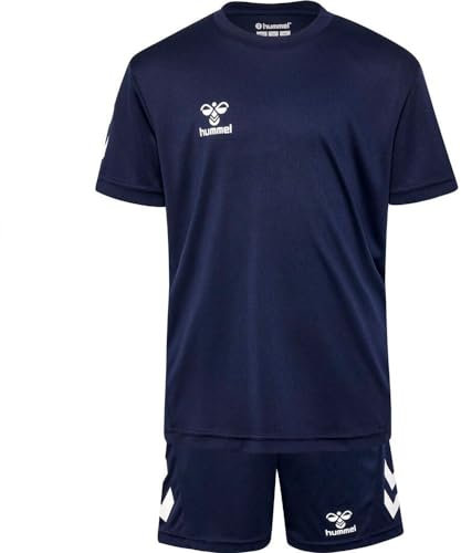 hummel Unisex Kinder Hmllogo Set Kids T-Shirt, Marine, 128 EU