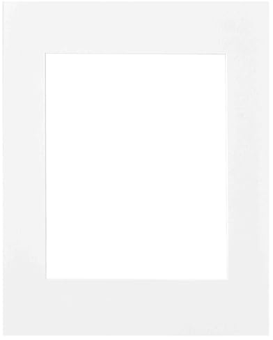 nielsen Passepartout Premium Karton 2,0 mm, Außenformat 40x50 cm für Bildformat 28x35 cm Fotoformat, weiß