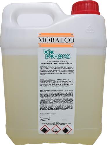 Detergente Lavavajillas Maquina Ecologico Biodegradable (Liquido, 5 Kg)