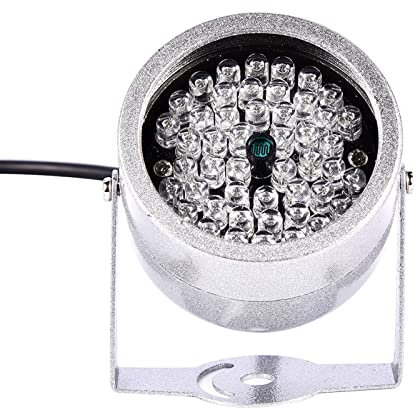 Security Camera Infrared Light, Waterproof and Dustproof Camera Light, CCTV IR Light IR Flashlight with Automatic CDS Power Control