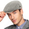CheChury Schiebermütze Herren Barett Cap Schirmmütze Gatsby Newsboy Mütze Flat Cap Baumwolle Tweed Kappe Herren Golfermütze Cabbie Hat Driving Hüte Flatcap Baskenmützen Herbst Winter,A-Kahki