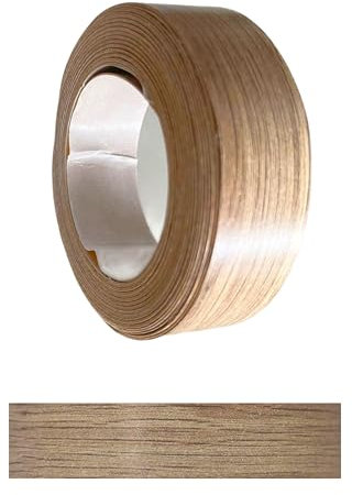 Gedotec Kantenumleimer selbstklebend | 1 Stück | 18 mm x 5 m | 863 - Eiche Wild | TAPE | Holzfurnier in verschiedenen Dekoren | Melaminkanten-Band zum Kleben | Möbelkanten-Band | Melaminkanten
