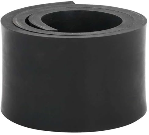 vidaXL Rubber Edge for Snow Plow Black 80x10x1 cm