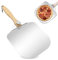 ICEBLUEOR Pizza Peel, 12 Inch Pizza Paddle with Foldable Wood Handle, Aluminum Pizza Shovel, Pizza Paddle for Pizza Oven, Non-Stick Turning Pizza Peel for Baking Homemade Pizza, Bread and Pie