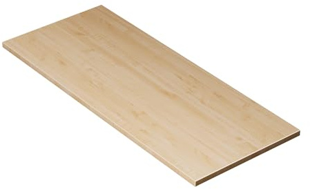 KESSLER PRO Tischplatte, Spanplatte, 25mm, verstärkte Kante Ahorn 120x50 cm