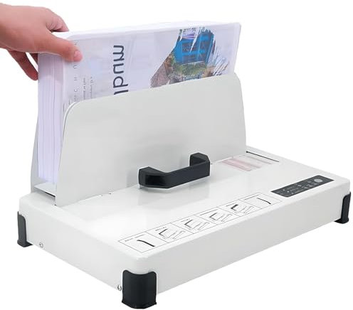 Thermobindegerät, Heißklebegerät, Thermobinder, Buchbindematerial mit einer Kapazität von 500 Blatt, Thermobindegerät for Dokumente im A3/A4/A5-Format, Heißklebegerät, Thermobindegerät aus Metall