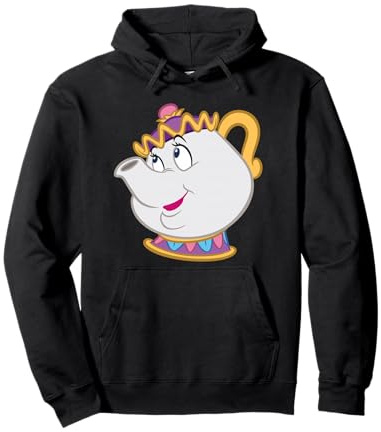 Disney Beauty and the Beast Mrs. Potts Big Face Costume Pullover Hoodie