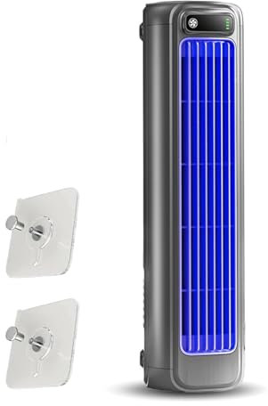 Briza Ac, Funfany Ace Enfriador, Solymall Aire Acondicionado Portatil, Coldeez Mini Cooling Ace, 3 Velocidades, Carga Usb Para Oficina, Dormitorio, Cocina (Gris)